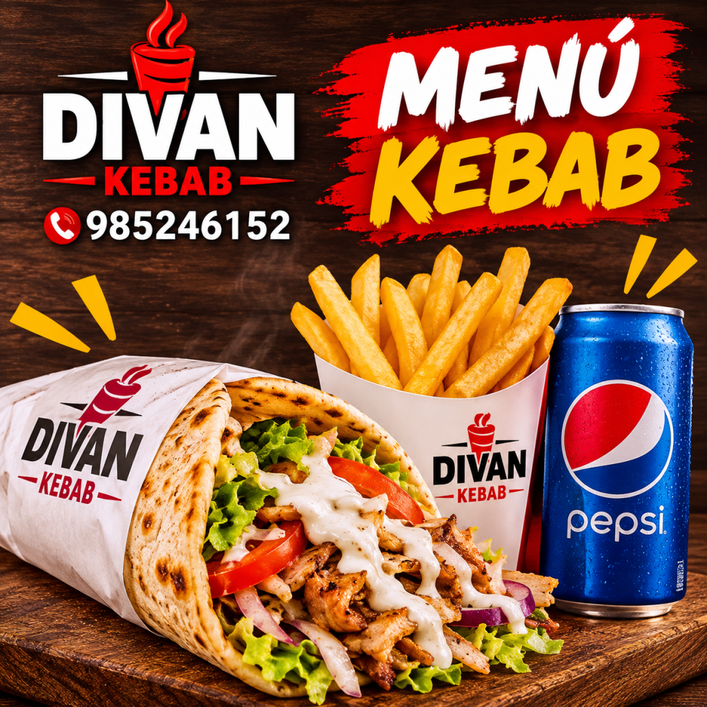Menú Kebab a Elegir, Patatas y Bebida